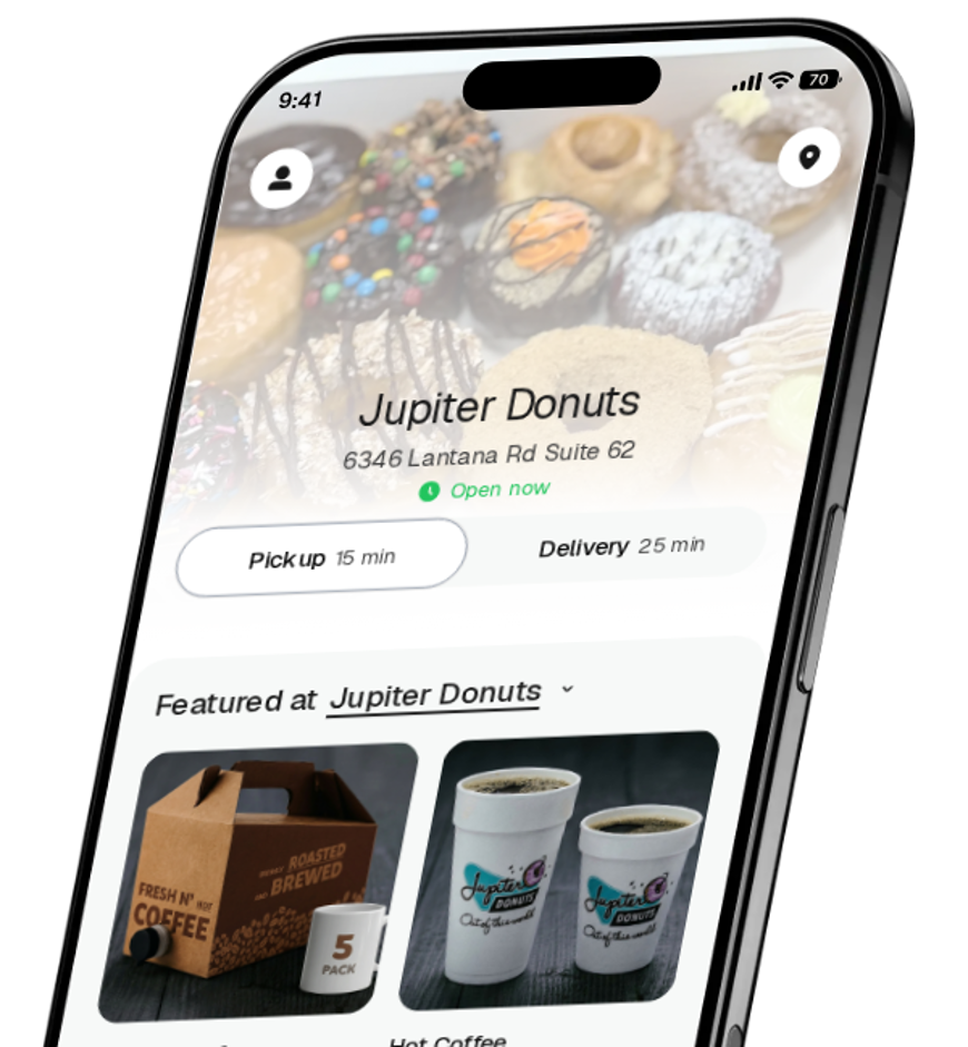Jupiter Donuts app preview
